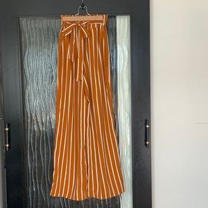 Gold stripped pants